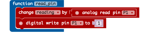 Code to read a pin
